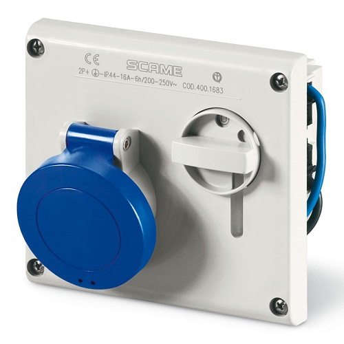 Presa Incasso Interbloccata 2P+T IP44 16A 220V